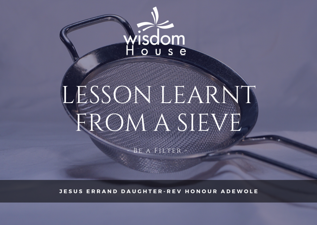 Lesson learnt from a Sieve